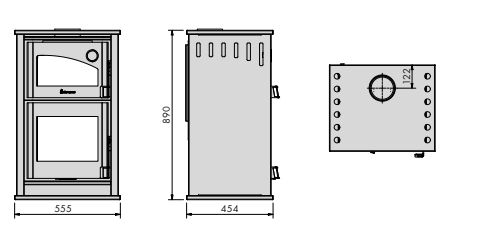 CALEFACTOR ALTA GAMA FORNO 520 CON HORNO- 90 M2 - Image 13