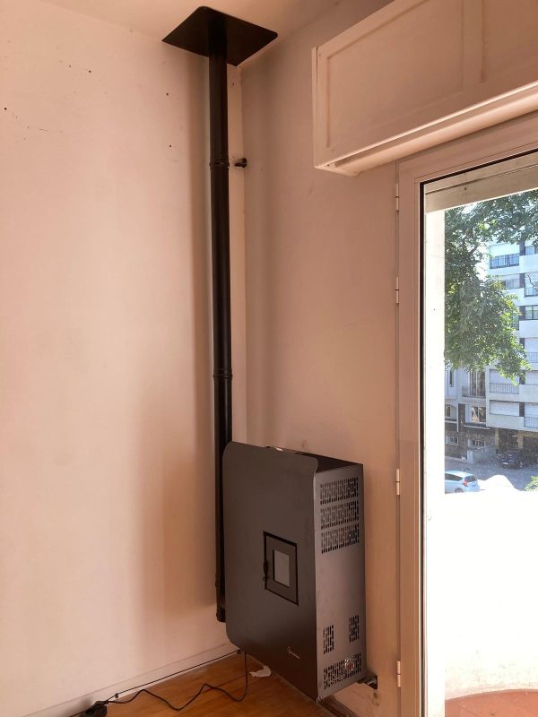 Estufa a Pellet Termovana Italiana Pasillo Wave 8kw + kit pared obsequio+ Instalación - Image 5
