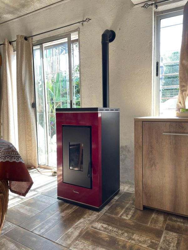 Estufa a Pellet Termovana Italiana Sofia 9 kw + kit pared obsequio+ Instalacion - Image 2