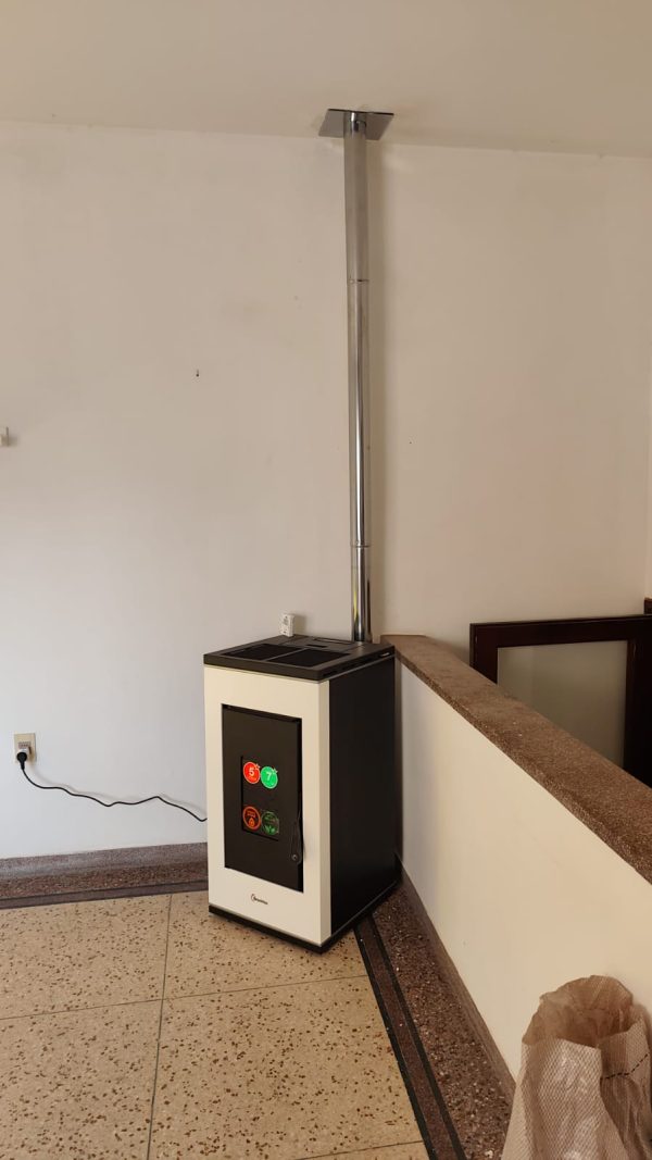 Estufa a Pellet Termovana Italiana Sofia 9 kw + kit pared obsequio+ Instalacion - Image 4