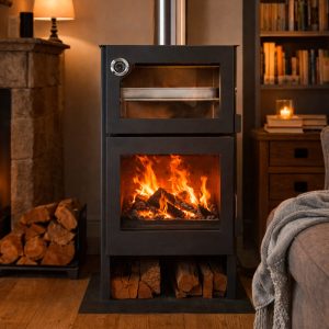 CALEFACTOR CON HORNO ZETA 2-1  HORNO 120 M2