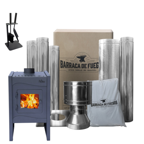 PROMO Ñuke WICHI 40 + KIT DE INSTALACION 1 PLANTA + PALA Y ATIZADOR DE REGALO