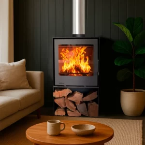 CALEFACTOR NUEVA TRIA PREMIUM 9.5 KW, CON LEÑERO