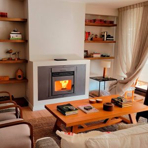 Estufa Insertable a Pellet 12 kw Tirso carga frontal A++