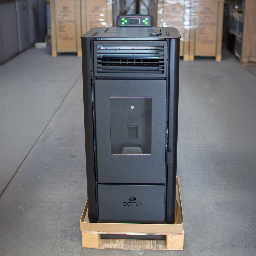 Calefactor A Pellet 9 kw 90 m2 + Kit De Caños pared y wifi - Image 4