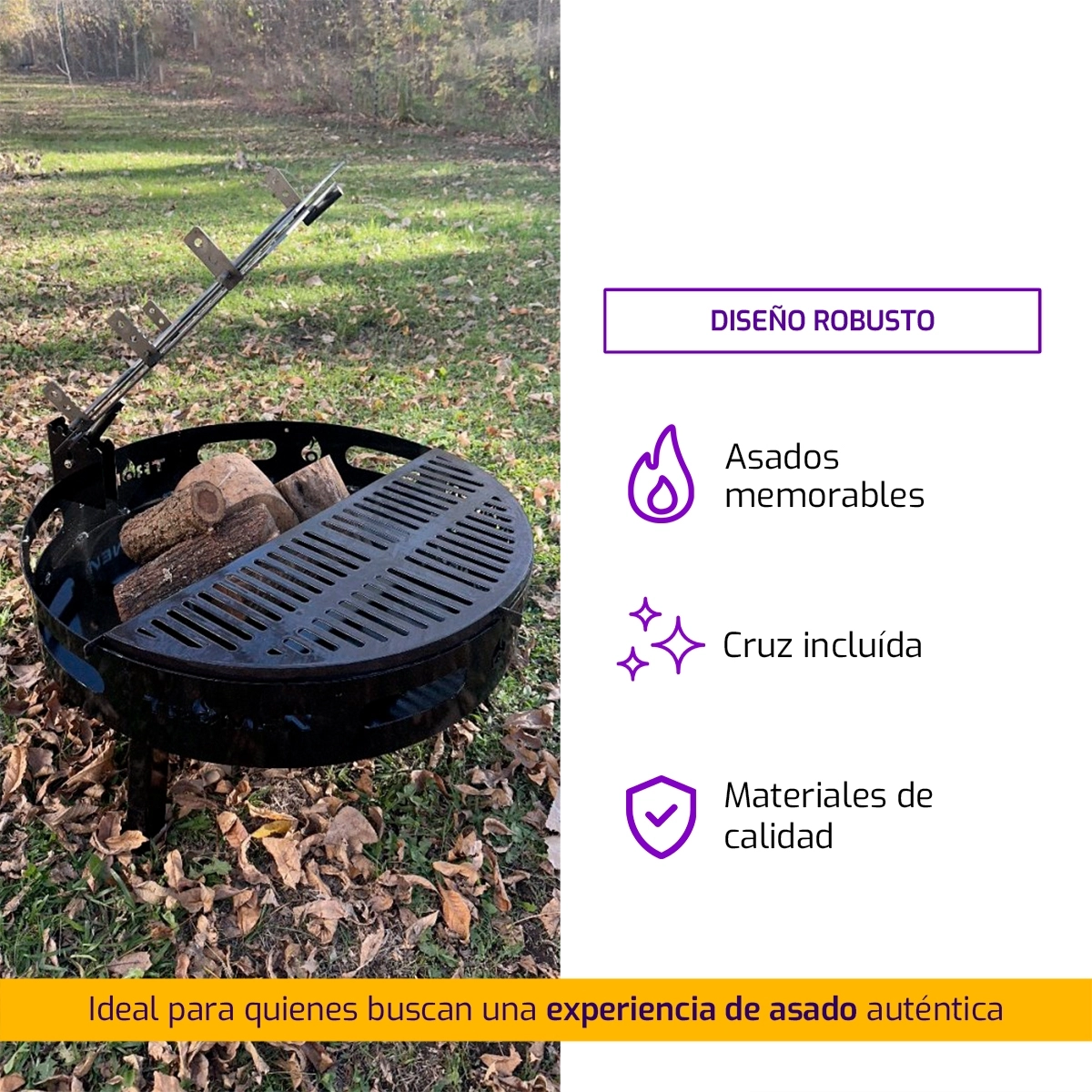 FOGON PARRILLA DUOMO 800 CON CRUZ - Image 5