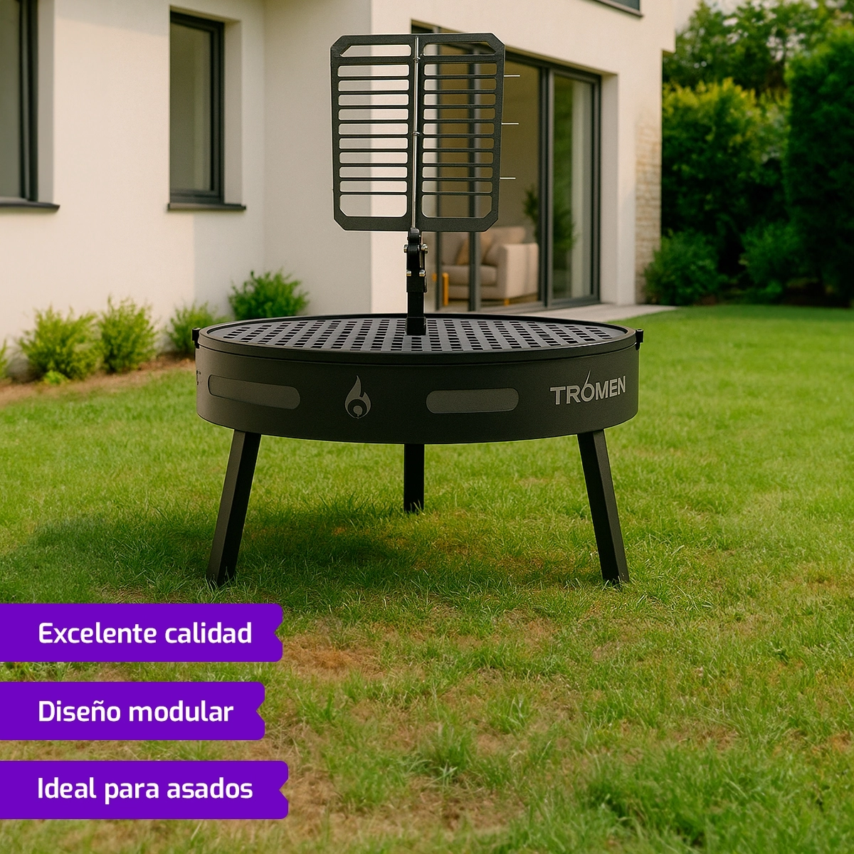 FOGON PARRILLA DUOMO 800 CON CRUZ - Image 3