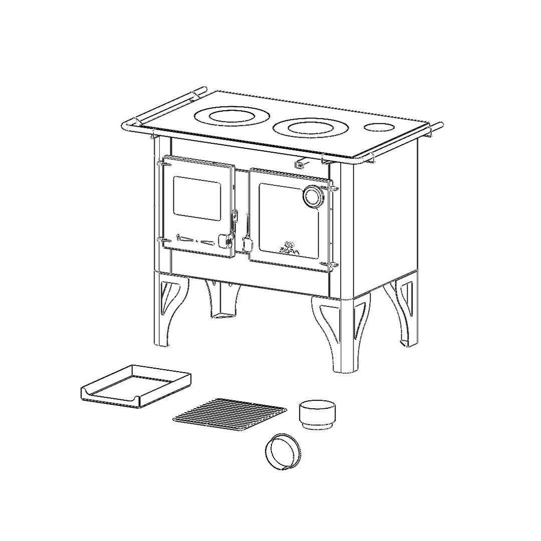 Cocina a leña calefactor ALICANTE - Image 4