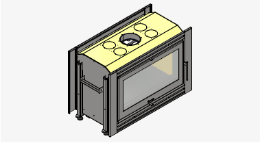 INSERTABLE PRAGA 895 DOBLE FRENTE CON TURBINA 780 M3 - Imagen 4