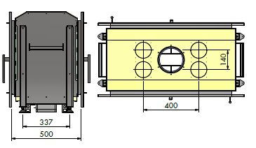 INSERTABLE PRAGA 895 DOBLE FRENTE CON TURBINA 780 M3 - Imagen 6