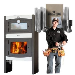 PROMOCION CALEFACTOR CORAL CON HORNO+ KIT TECHO + INSTALACION