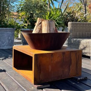 FOGON ATENEA 60 cm- Acero corten