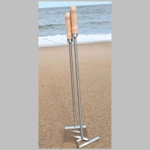 Juego de Pala y Atizador Acero Inox  Parrilla 1 metro