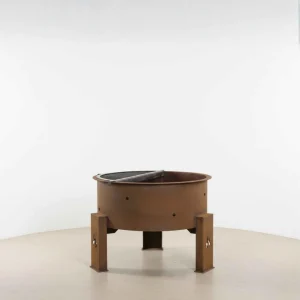FOGON APOLO 75 cm- acero corten con parilla