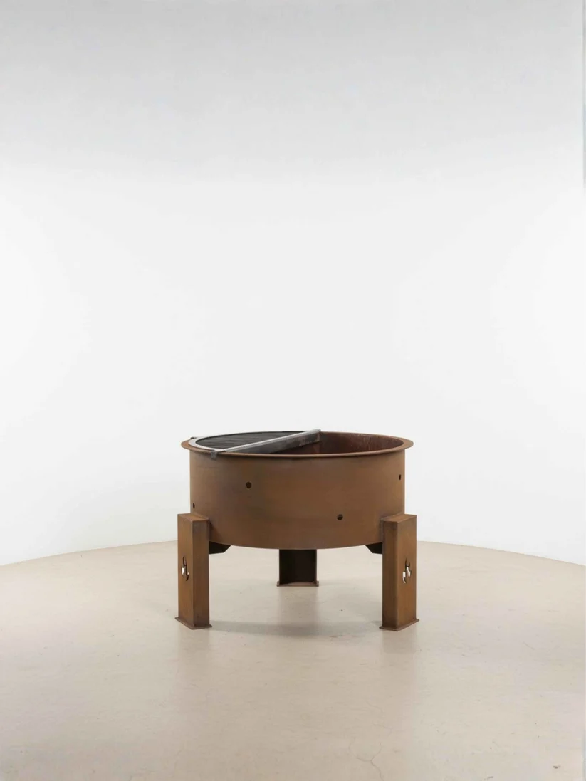 FOGON APOLO 75 cm- acero corten con parilla