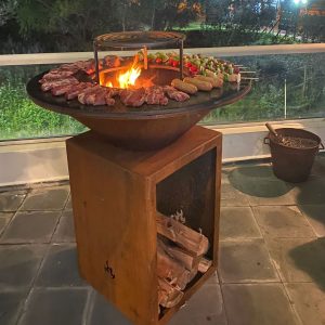FOGON CRONOS 90 CM - ACERO CORTEN