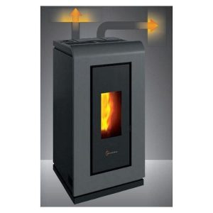 Estufa a Pellet Canalizable Italiana KING 14 KW