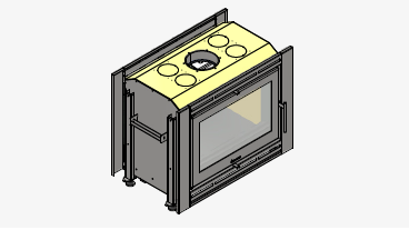 INSERTABLE PRAGA 885 DOBLE FRENTE CON TURBINA 780 M3 - Imagen 2
