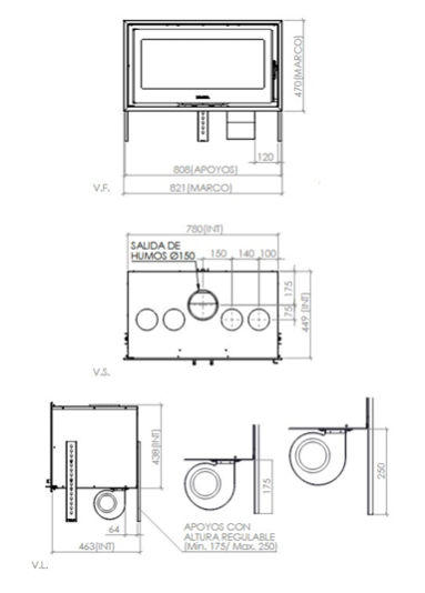 INSERTABLE PREMIUM HORIZON FRAME 12 KW TURBO - Imagen 10
