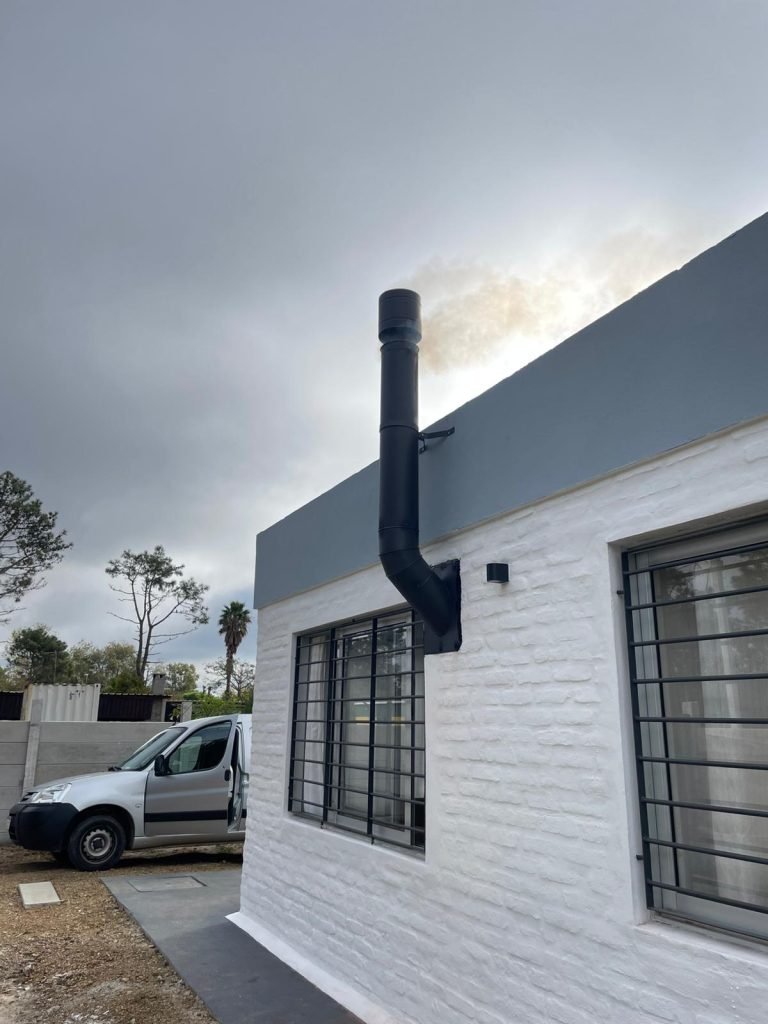 INSTALACION ESTUFA A LEÑA NEO 40