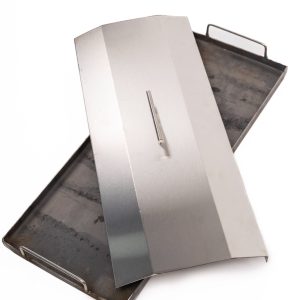 Plancha de hierro con tapa de acero inox