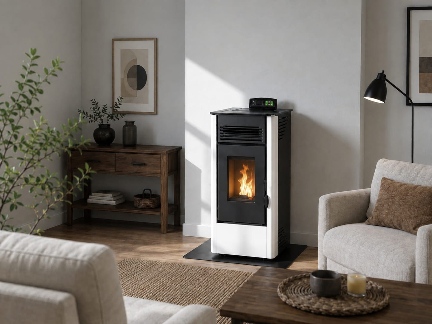 8kw KW Estufa a Pellet Magna Aria - incluye Kit pared y Wi-fi - Imagen 2