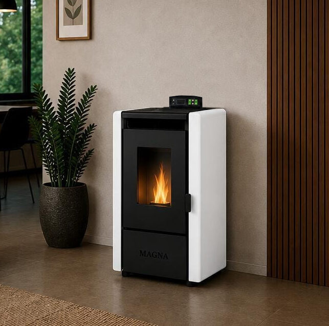 6 KW Estufa a Pellet Magna Eva - incluye Kit pared y Wi-fi - Imagen 3