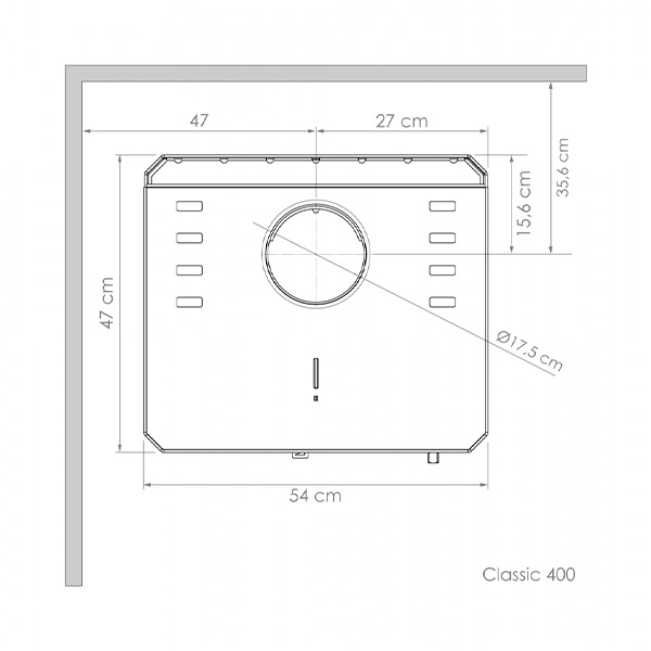 Calefactor Amesti Classic 400 - Incluye kit techo 1 planta - Imagen 7